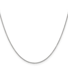 14K White Gold 14 inch 1.2mm Cable with Lobster Clasp Chain