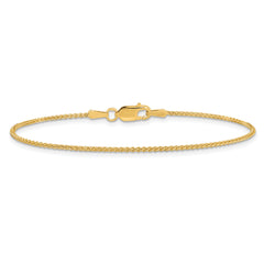 14K 6 inch 1.25mm Spiga with Lobster Clasp Bracelet