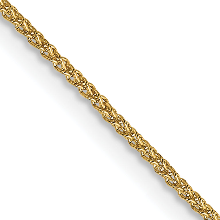 14K 30 inch 1.05mm Spiga with Spring Ring Clasp Chain