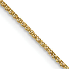 14K 30 inch 1.05mm Spiga with Spring Ring Clasp Chain