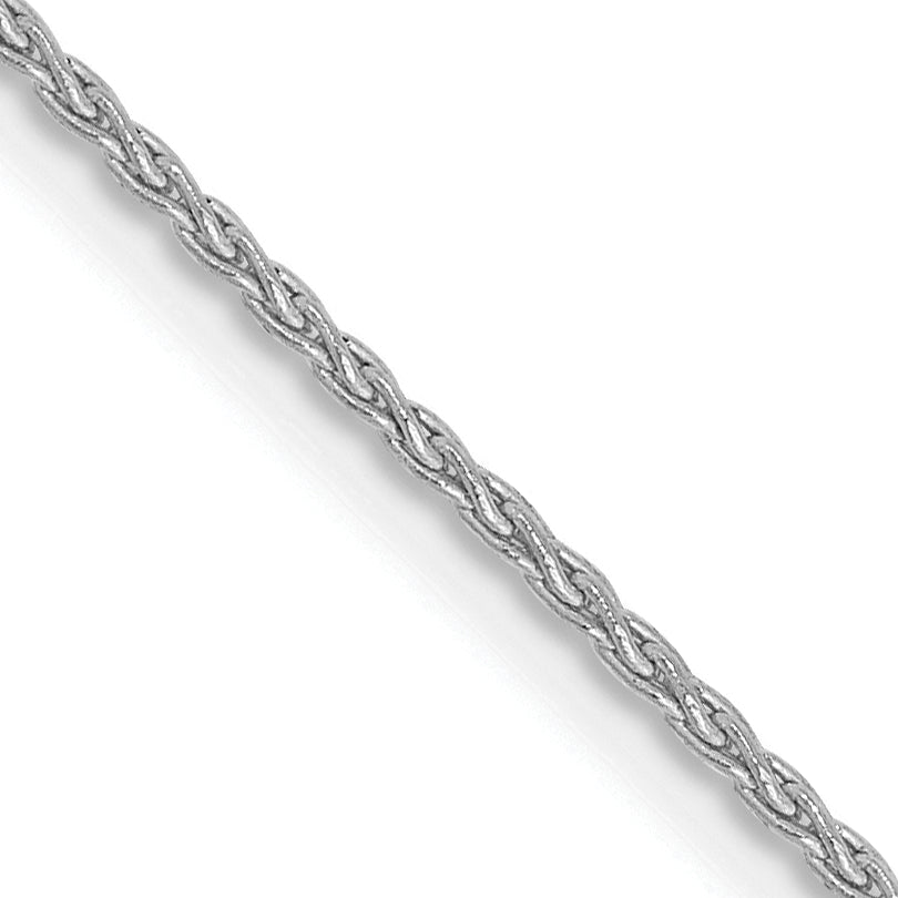 14K White Gold 30 inch 1.2mm Parisian Wheat with Lobster Clasp Chain