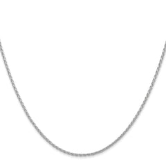 14K White Gold 14 inch 1.5mm Parisian Wheat with Lobster Clasp Chain