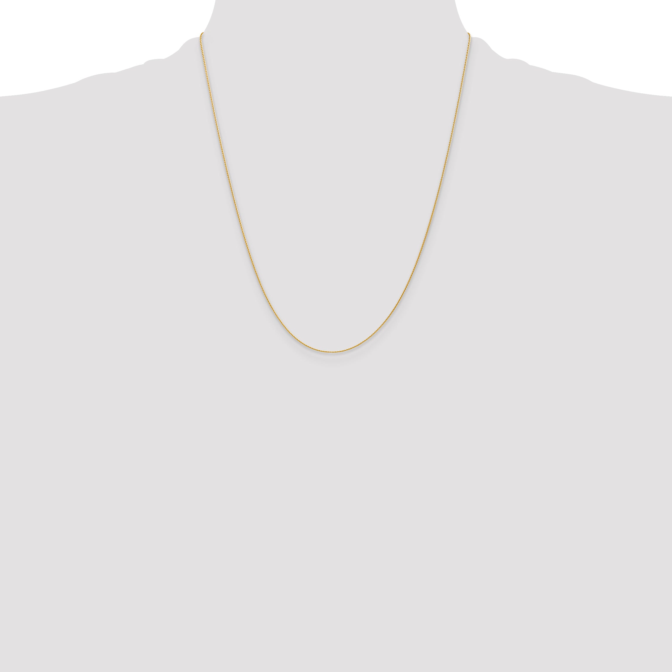 14k 14 inch 1mm Parisian Wheat with Lobster Clasp Chain