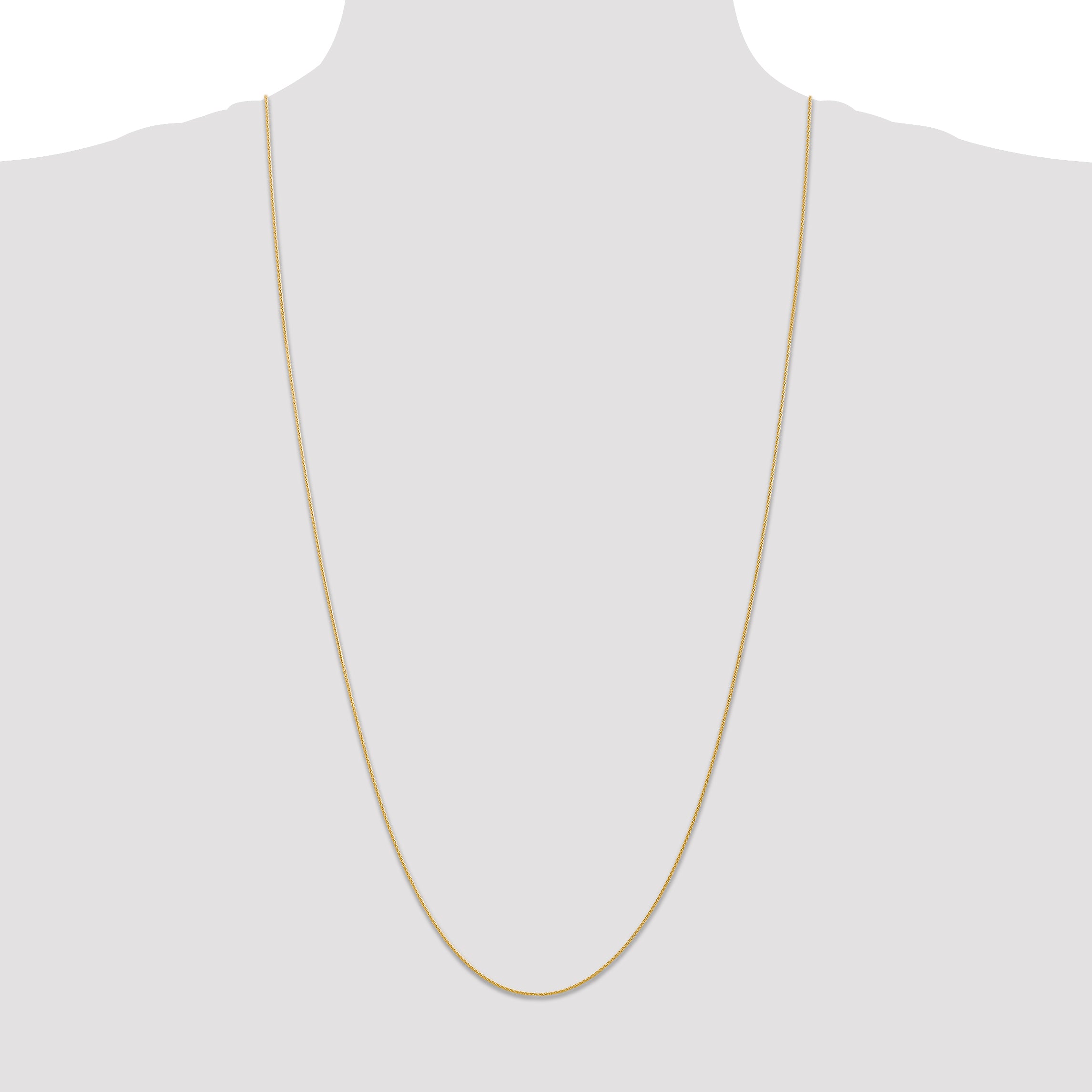 14k 14 inch 1mm Parisian Wheat with Lobster Clasp Chain