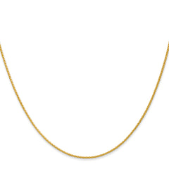 14k 14 inch 1.2mm Parisian Wheat with Lobster Clasp Chain