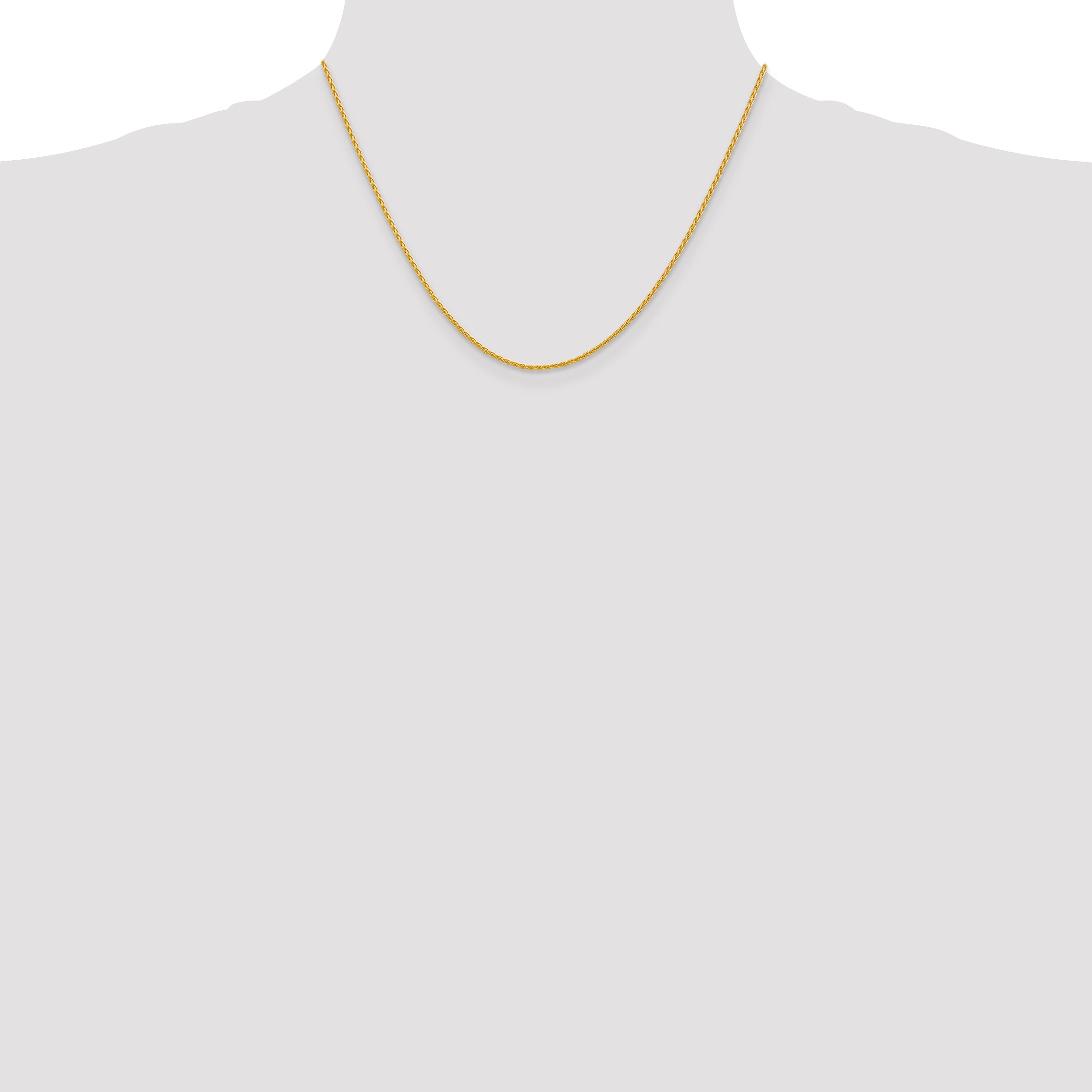 14k 16 inch 1.5mm Parisian Wheat with Lobster Clasp Chain