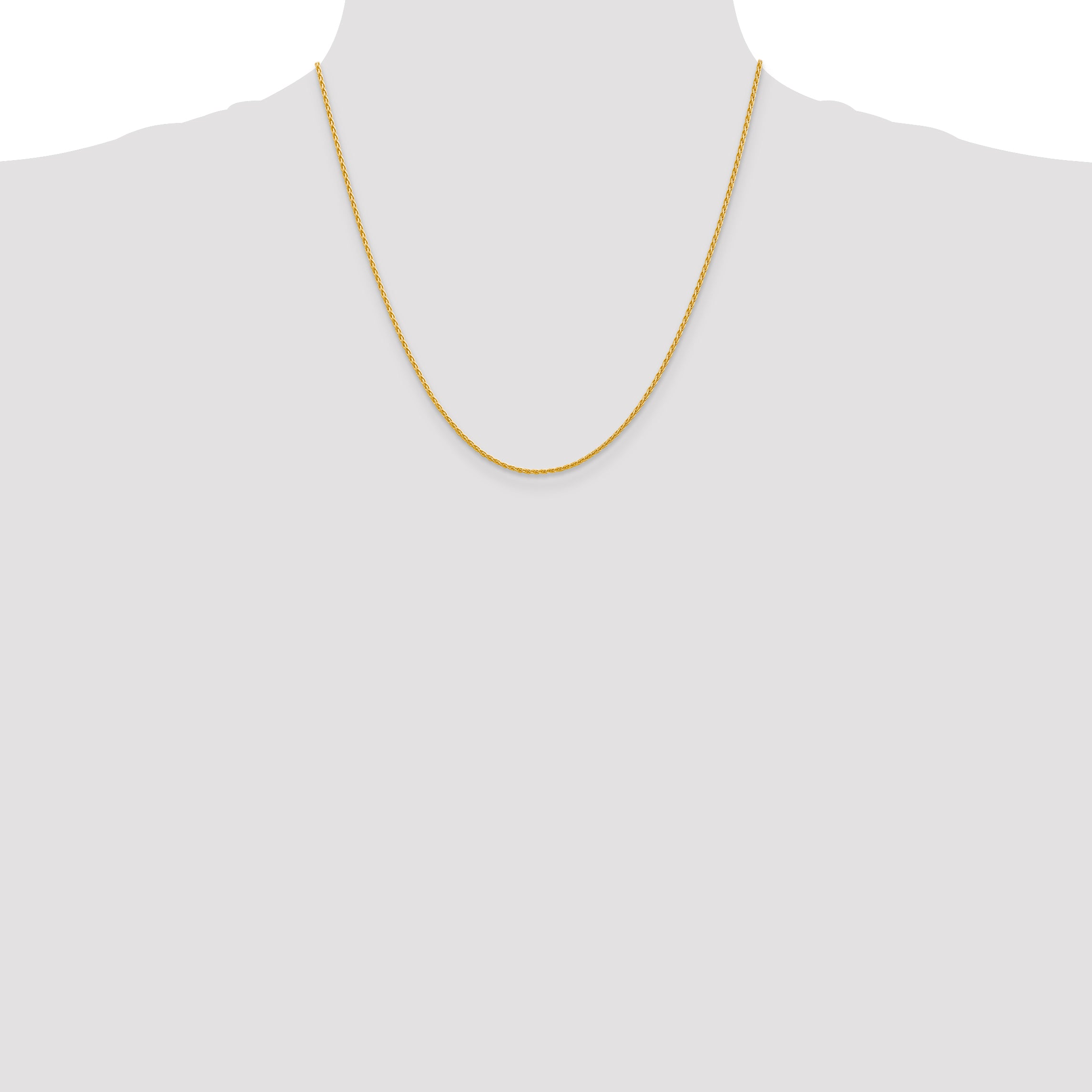 14k 16 inch 1.5mm Parisian Wheat with Lobster Clasp Chain