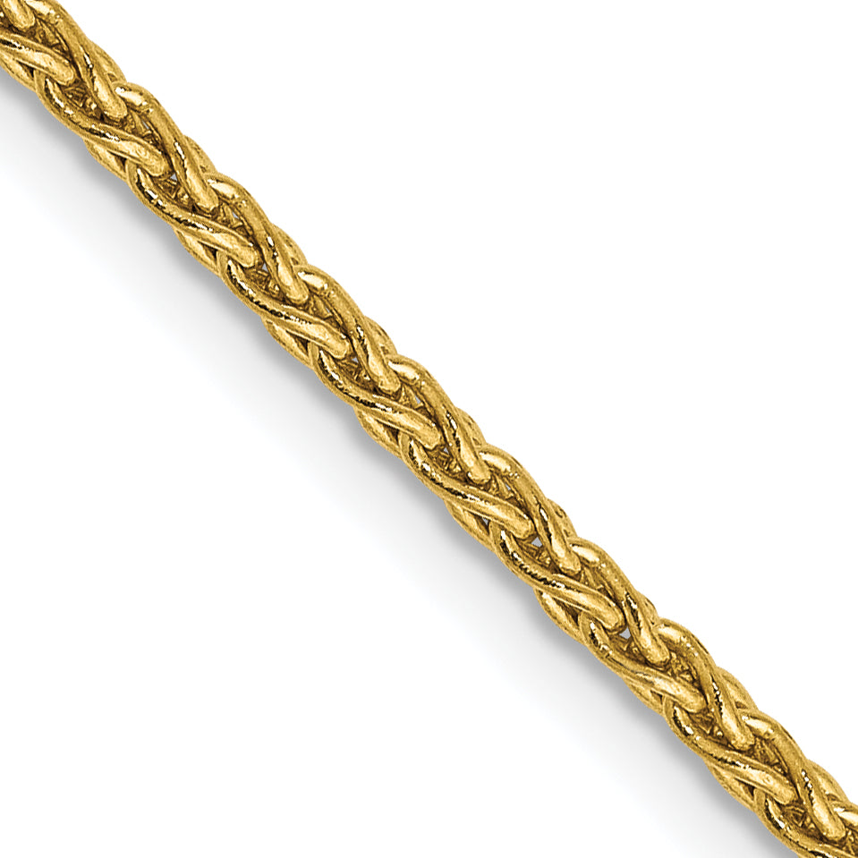 14k 30 inch 1.75mm Parisian Wheat with Lobster Clasp Chain