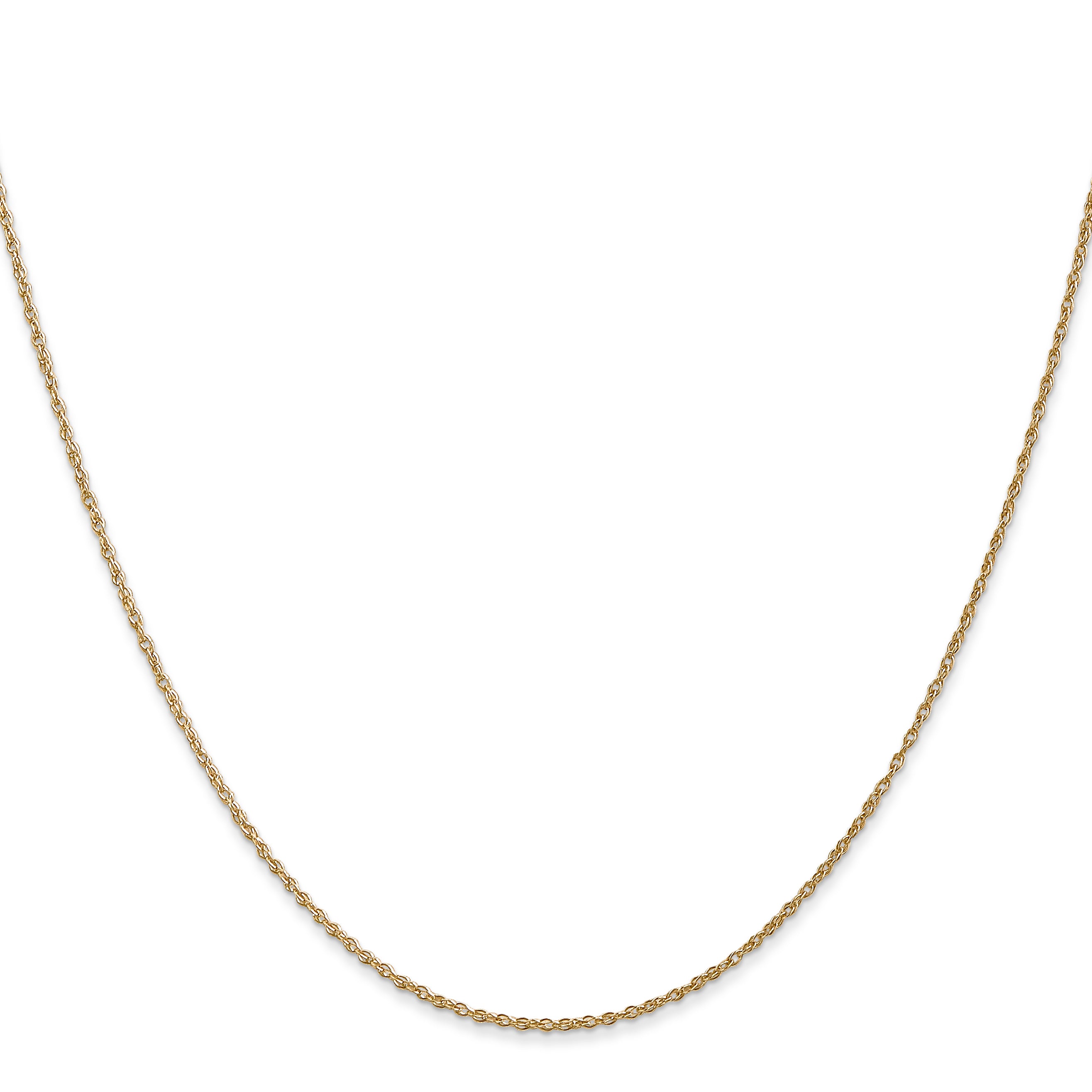 Sophia Jewelers 14K Gold Polished Baby Rope Necklace with Spring Clasp