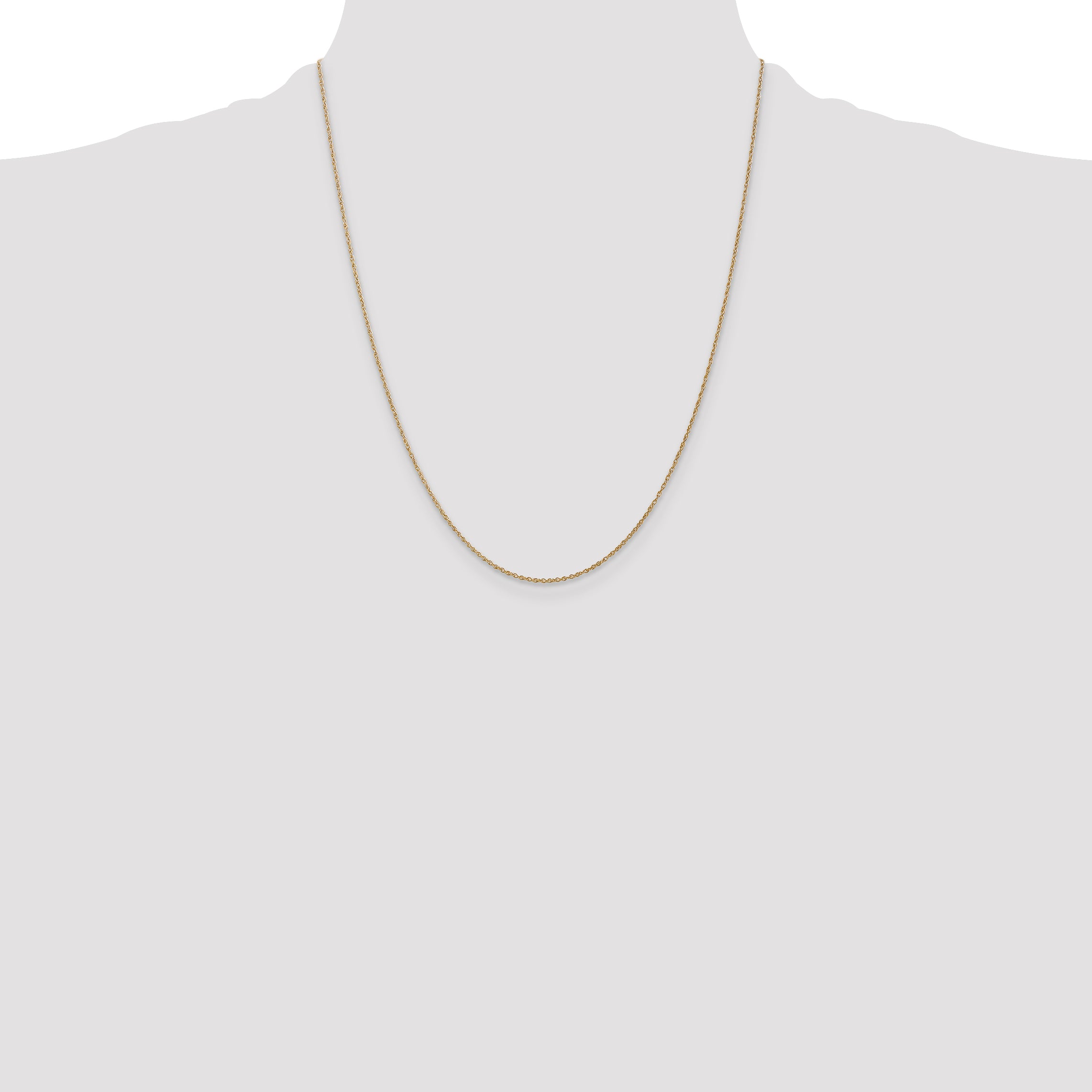 Sophia Jewelers 14K Gold Polished Baby Rope Necklace with Spring Clasp