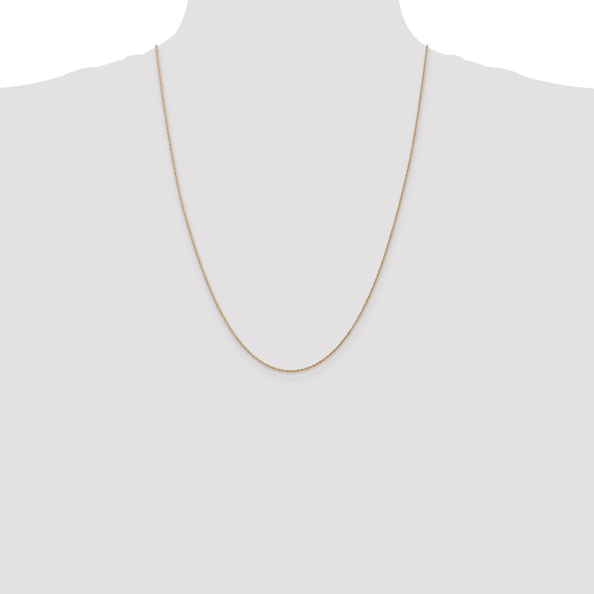 Sophia Jewelers 14K Gold Polished Baby Rope Necklace with Spring Clasp