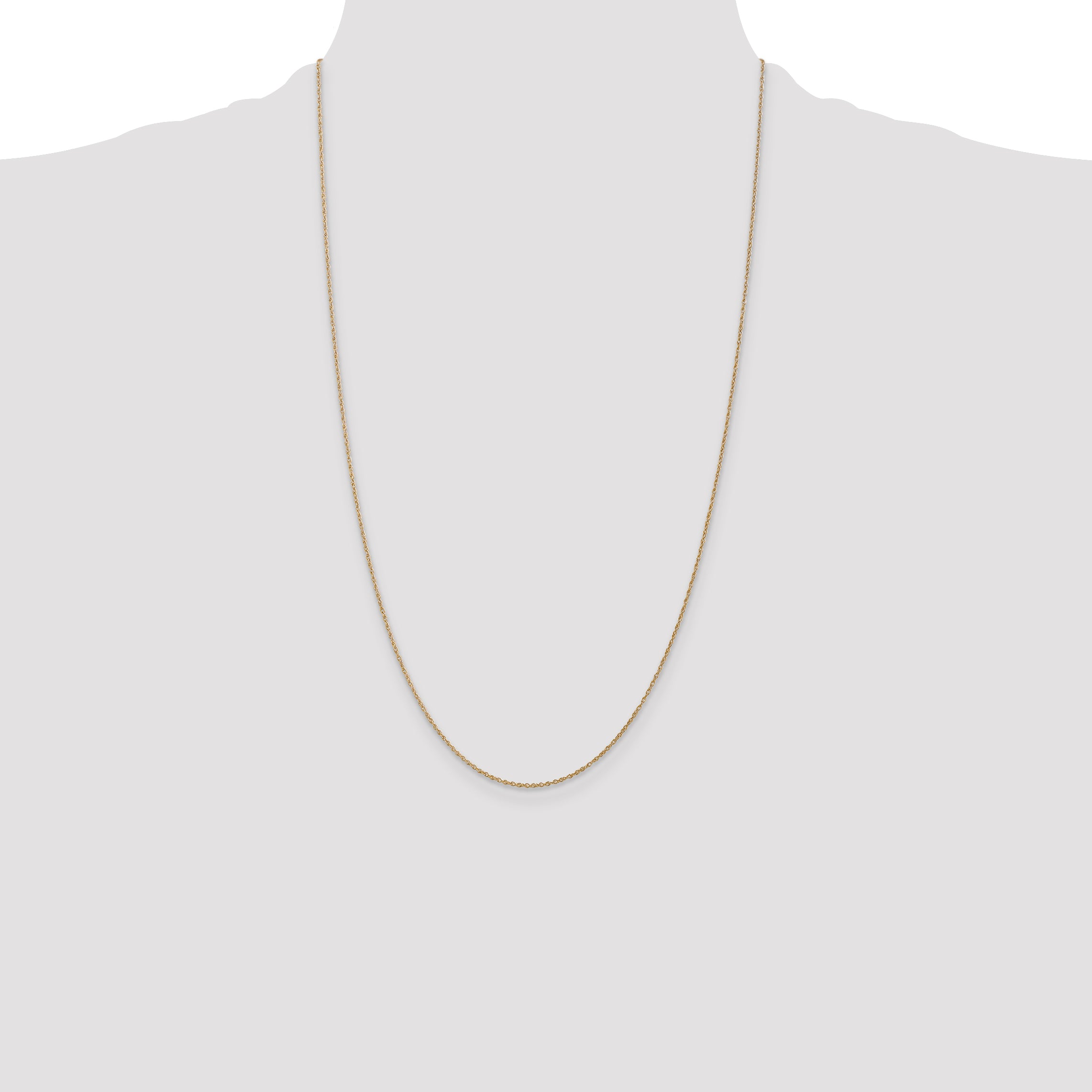 Sophia Jewelers 14K Gold Polished Baby Rope Necklace with Spring Clasp