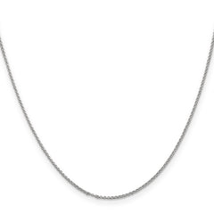 14K White Gold 16 inch 1.15mm Rolo with Lobster Clasp Pendant Chain