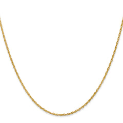 14K 16 inch 1.3 Heavy Baby Rope with Lobster Clasp Chain