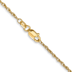 14K 16 inch 1.3 Heavy Baby Rope with Lobster Clasp Chain