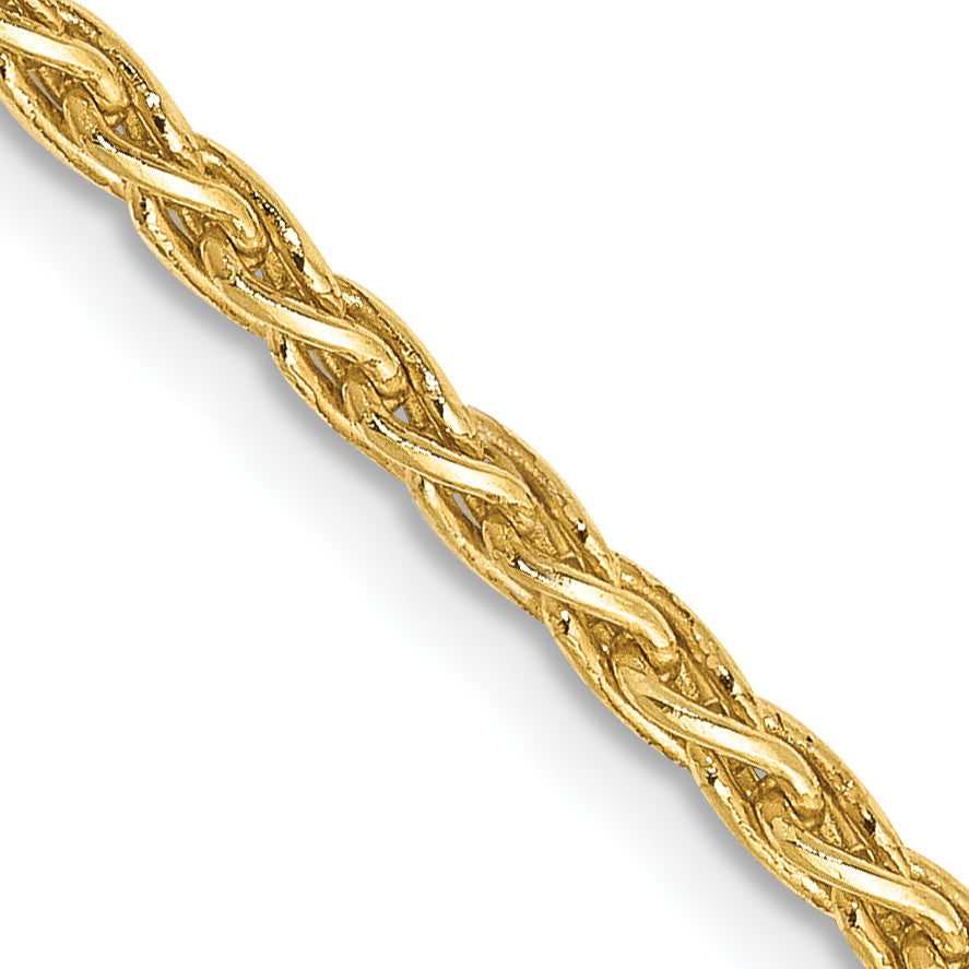 14k 30 inch 2.25mm Parisian Wheat with Lobster Clasp Chain