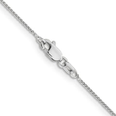 14K White Gold 14 inch .85mm Spiga with Lobster Clasp Chain