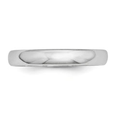 Platinum 3mm Half Round Wedding Band Size 4