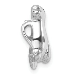 Sterling Silver Rhodium-plated Polished Sea Lion Pendant