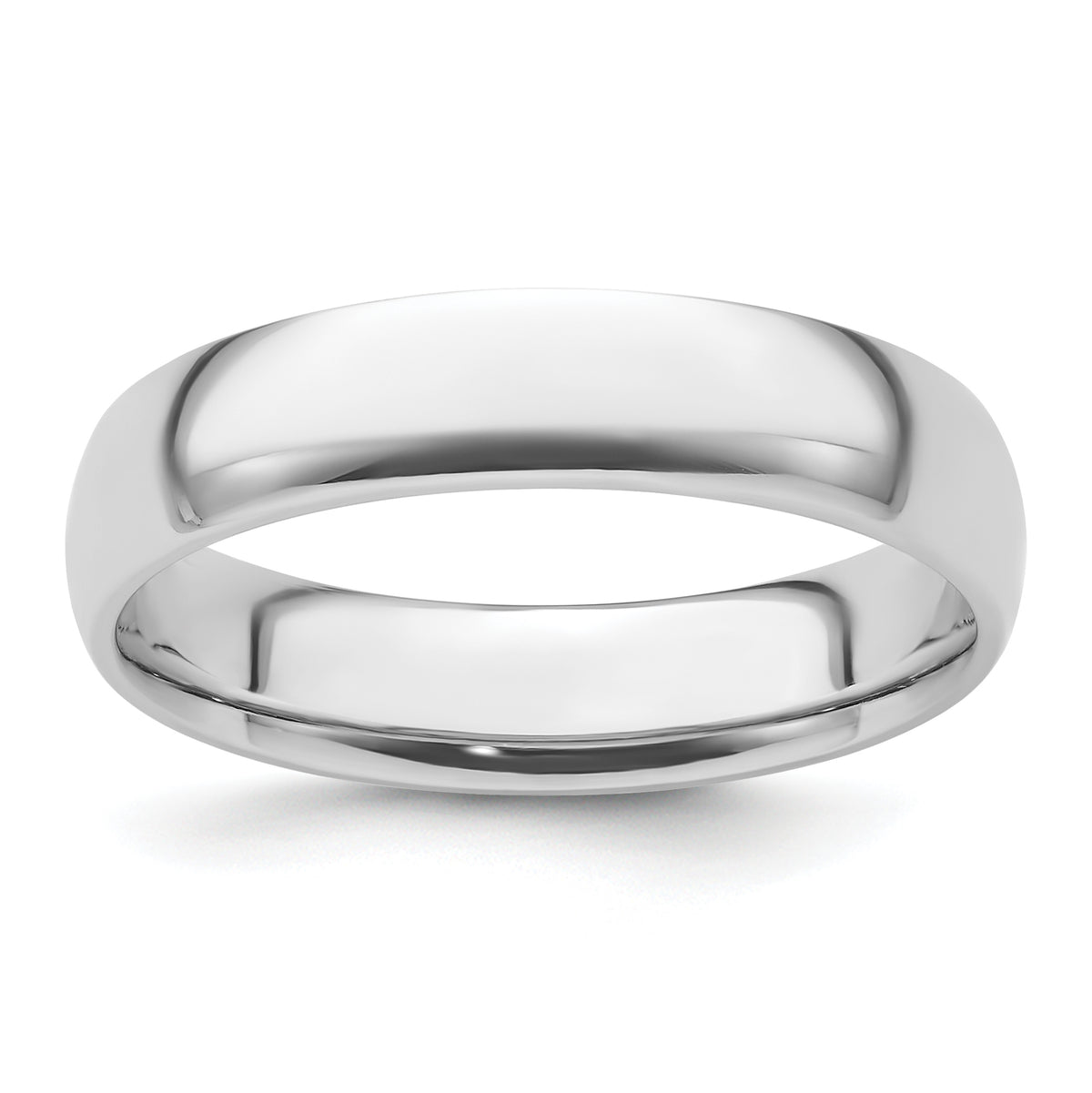 Platinum 5mm Lightweight Comfort-Fit Wedding Band Size 12