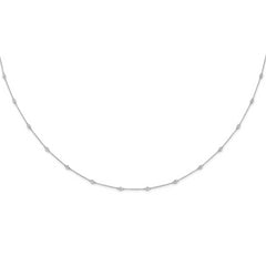 True Origin 14K White Gold 3/8 carat Lab Grown Diamond VS/SI  D E F  18 Station 18 Inch Necklace