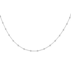 True Origin 14K White Gold 1 carat Lab Grown Diamond VS/SI  D E F  16 Station 16 Inch Necklace