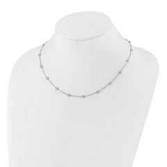 True Origin 14K White Gold 1 1/8 carat Lab Grown Diamond VS/SI  D E F  18 Station 18 Inch Necklace