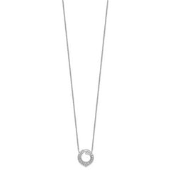 14K White Gold Lab Grown Diamond VS/SI GH, Circle Necklace