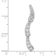 14K White Gold Lab Grown Diamond VS/SI GH, Chain Slide