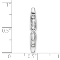 14K White Gold Lab Grown Diamond VS/SI GH, Chain Slide