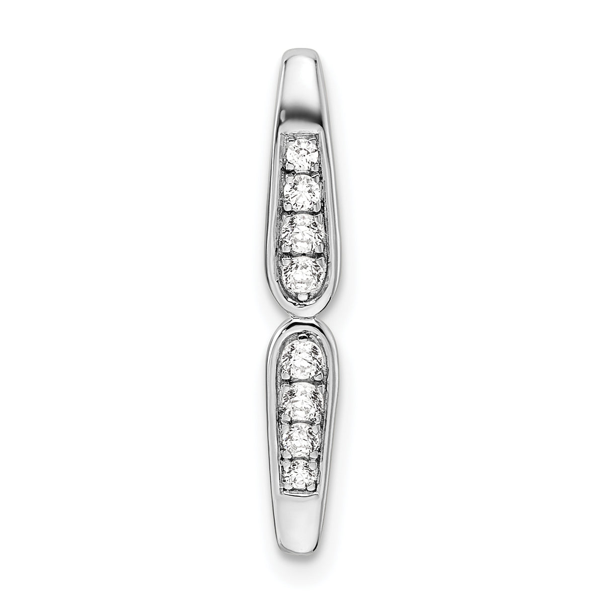 14K White Gold Lab Grown Diamond VS/SI GH, Chain Slide