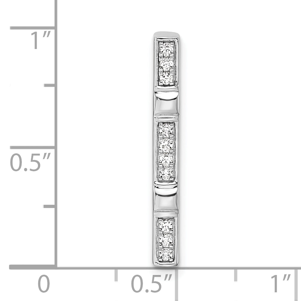 14K White Gold Lab Grown Diamond VS/SI GH, Chain Slide