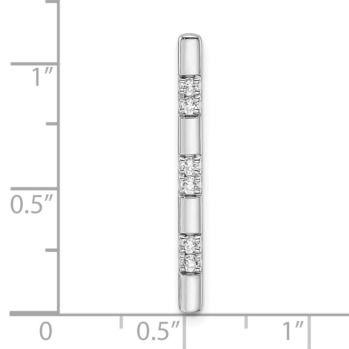 14K White Gold Lab Grown Diamond VS/SI GH, Chain Slide