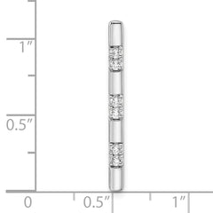 14K White Gold Lab Grown Diamond VS/SI GH, Chain Slide