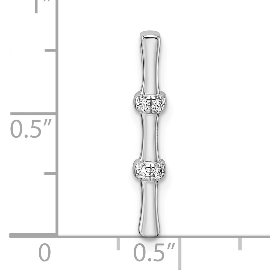 14K White Gold Lab Grown Diamond VS/SI GH, Chain Slide