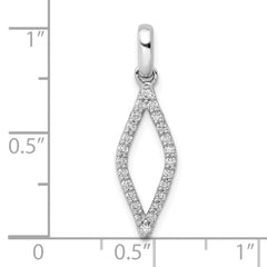 10k White Gold 1/4ct. Diamond Fancy Pendant