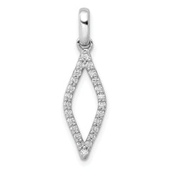 10k White Gold 1/4ct. Diamond Fancy Pendant