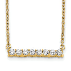 14K Lab Grown Diamond Bar 18 inch Necklace