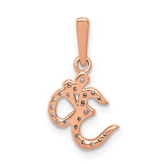 14k Diamond Om Pendant