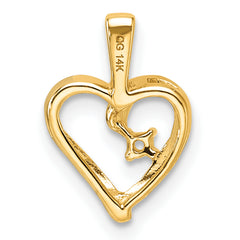 14k Heart Pendant Mounting