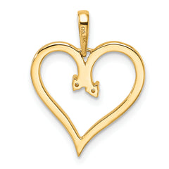 14k Heart Pendant Mounting