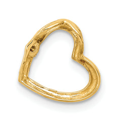 10k AA Diamond Heart Chain Slide