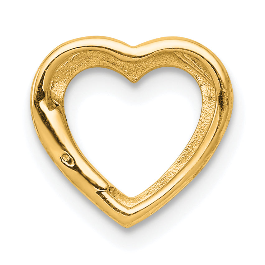 14k .01ct. Diamond Heart Chain Slide