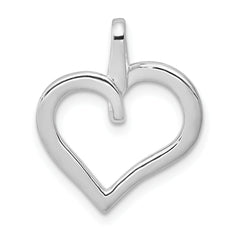 14k White Gold 1/10ct. Diamond Heart Pendant