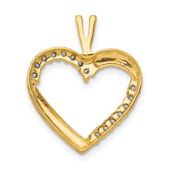 14k 1/6ct. Diamond Heart Pendant