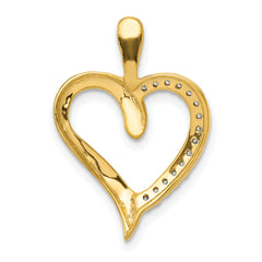 14k 1/10ct. Diamond Heart Pendant