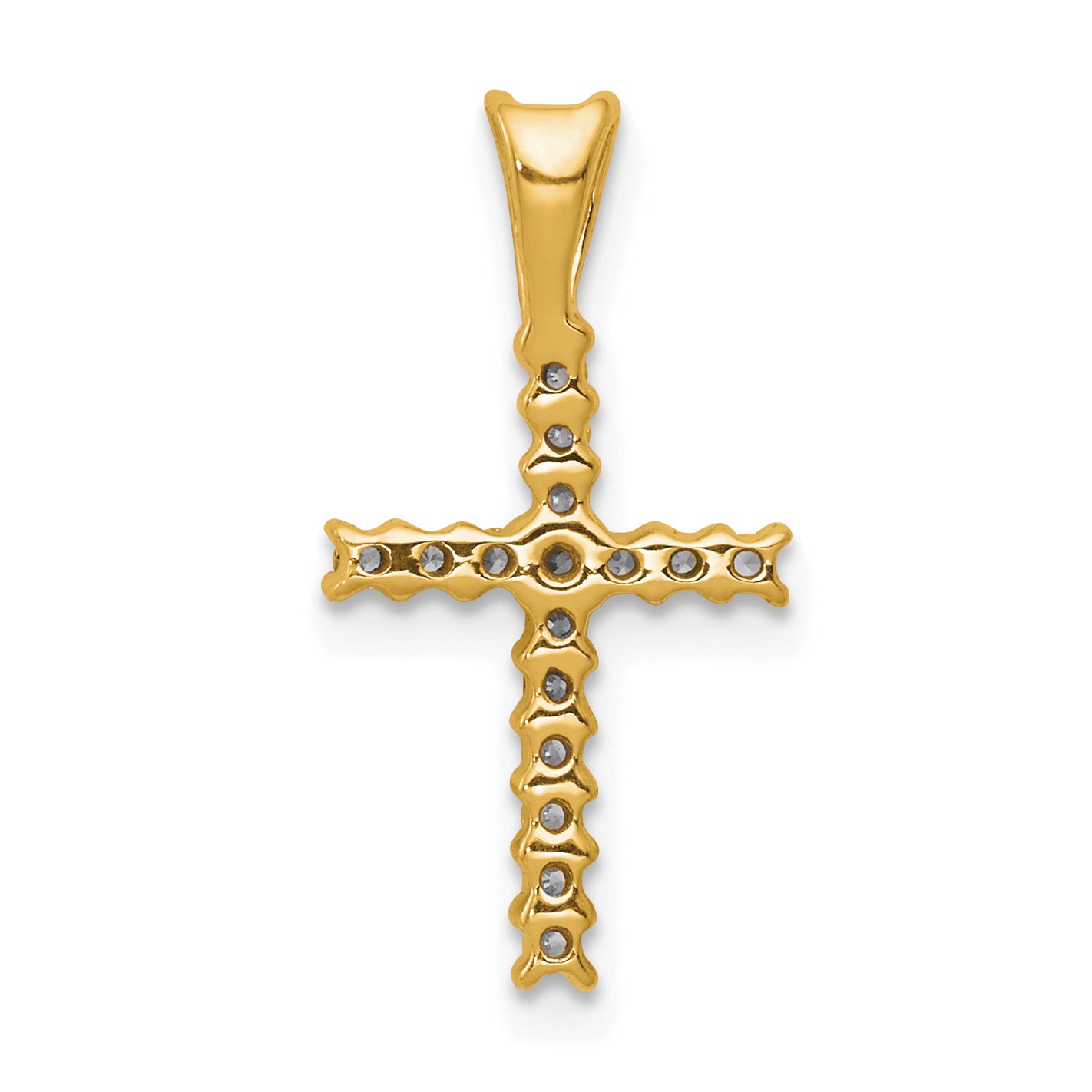 10K 1/6ct. Diamond Latin Cross Pendant