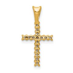 14K Lab Grown Diamond Latin Cross Pendant