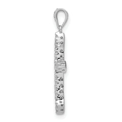 10K White Gold 1/4ct. Diamond Cross Pendant