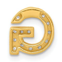 10K  Diamond Letter G Initial Charm